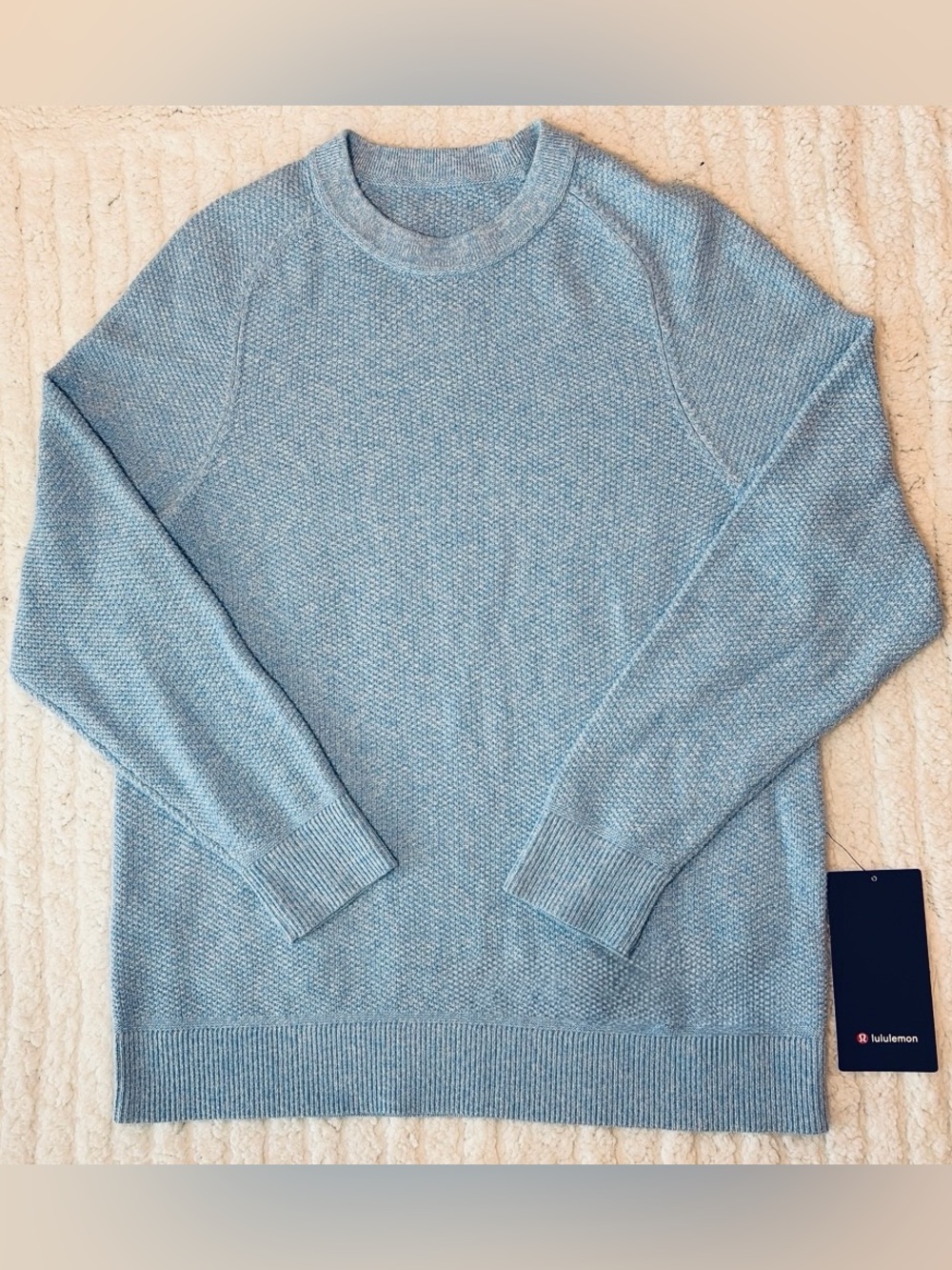 lululemon athletica Light Blue Crewneck Sweater